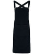 Artisan Collection by Reprime Cross Back Barista Bib Apron. RP129 - Black