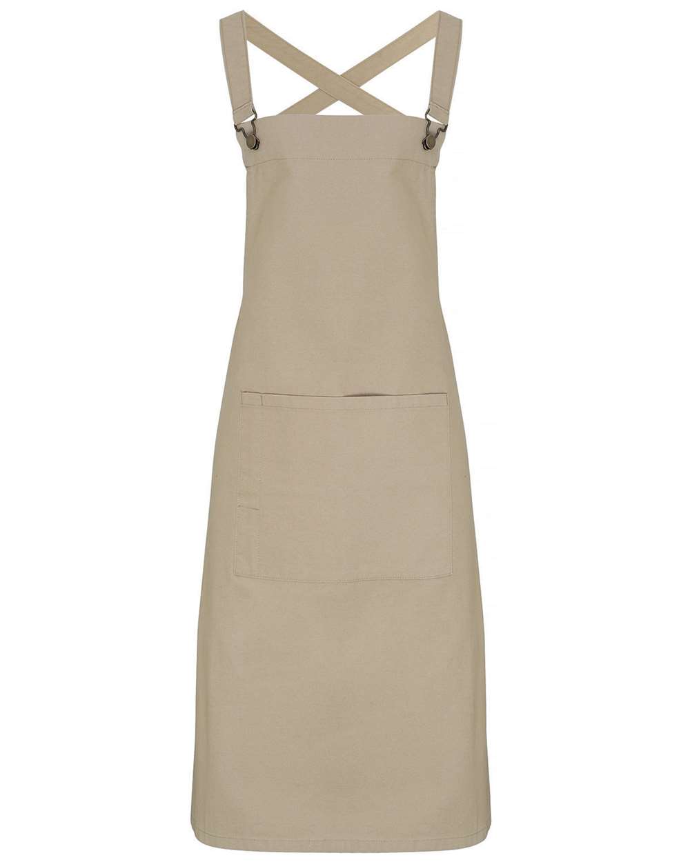 Artisan Collection by Reprime Cross Back Barista Bib Apron. RP129 - Khaki