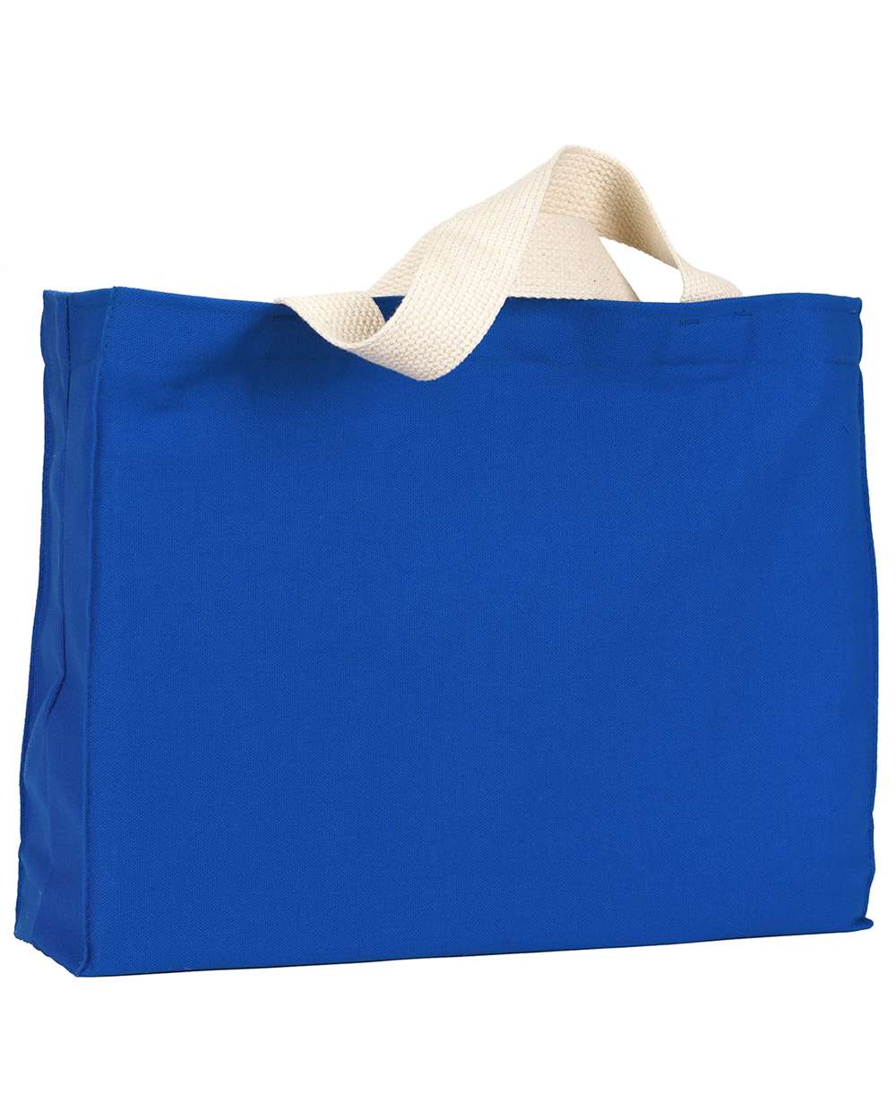 Bayside USA-Made Canvas Medium Gusset Tote Bag. BA750 - Royal