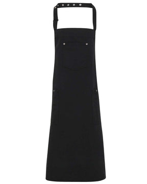 Artisan Collection by Reprime Chino Bib Apron. RP132 - Black