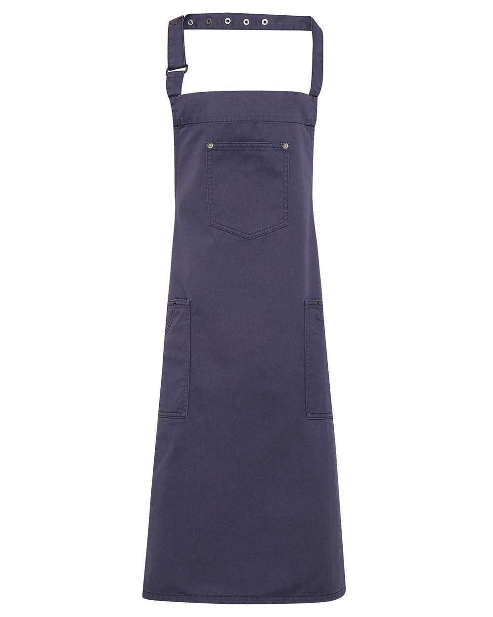 Artisan Collection by Reprime Chino Bib Apron. RP132 - Steel