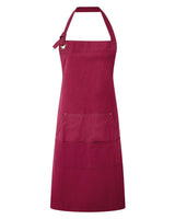 Artisan Collection by Reprime Calibre Heavy Cotton Canvas Pocket Apron. RP137 - Burgundy