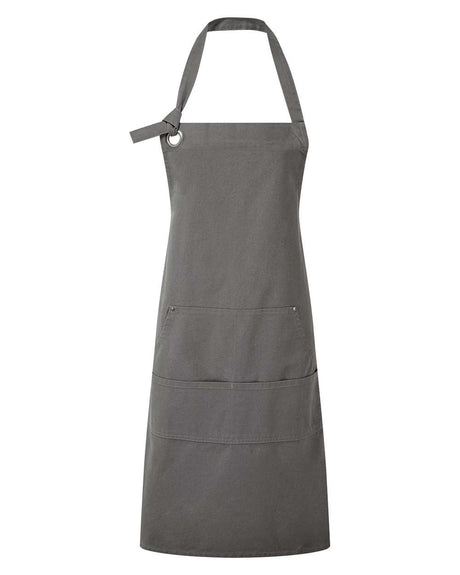 Artisan Collection by Reprime Calibre Heavy Cotton Canvas Pocket Apron. RP137 - Dark Grey