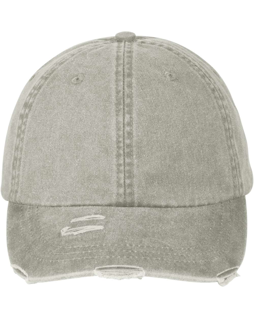 Adams Headwear Classic Pigment Distressed Dad Hat. LP108 - Stone