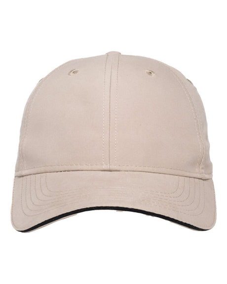 Adams Headwear Performer Cap. PE102 - Khaki/ Black