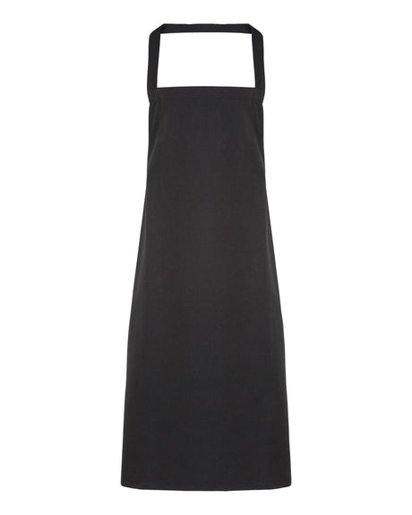 Artisan Collection by Reprime Organic Cotton Bib Apron. RP102 - Black