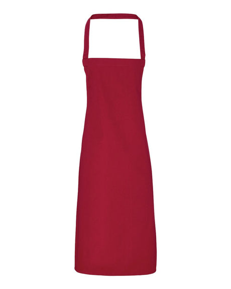 Artisan Collection by Reprime Organic Cotton Bib Apron. RP102 - Burgundy