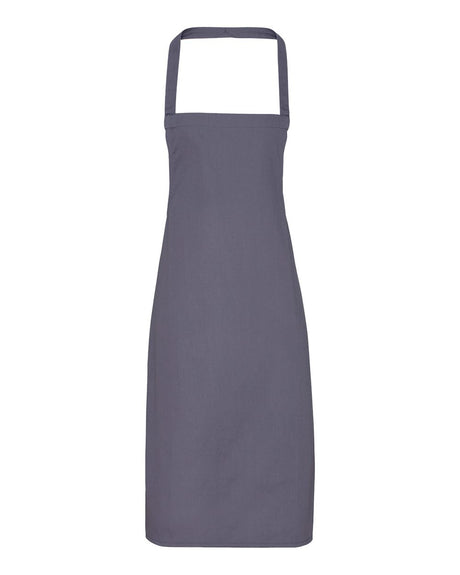 Artisan Collection by Reprime Organic Cotton Bib Apron. RP102 - Dark Grey