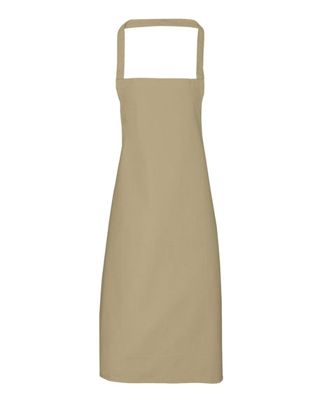 Artisan Collection by Reprime Organic Cotton Bib Apron. RP102 - Khaki