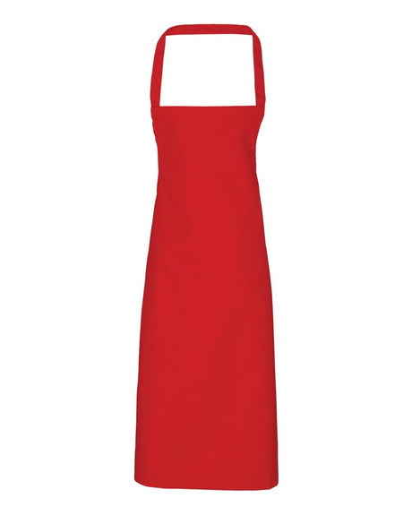 Artisan Collection by Reprime Organic Cotton Bib Apron. RP102 - Red