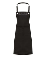 Artisan Collection by Reprime Espresso Bib Apron. RP123 - Black/ Black