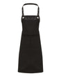 Artisan Collection by Reprime Espresso Bib Apron. RP123 - Black/ Black