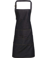 Artisan Collection by Reprime Jeans Stitch Denim Bib Apron. RP126 - Indigo Denim