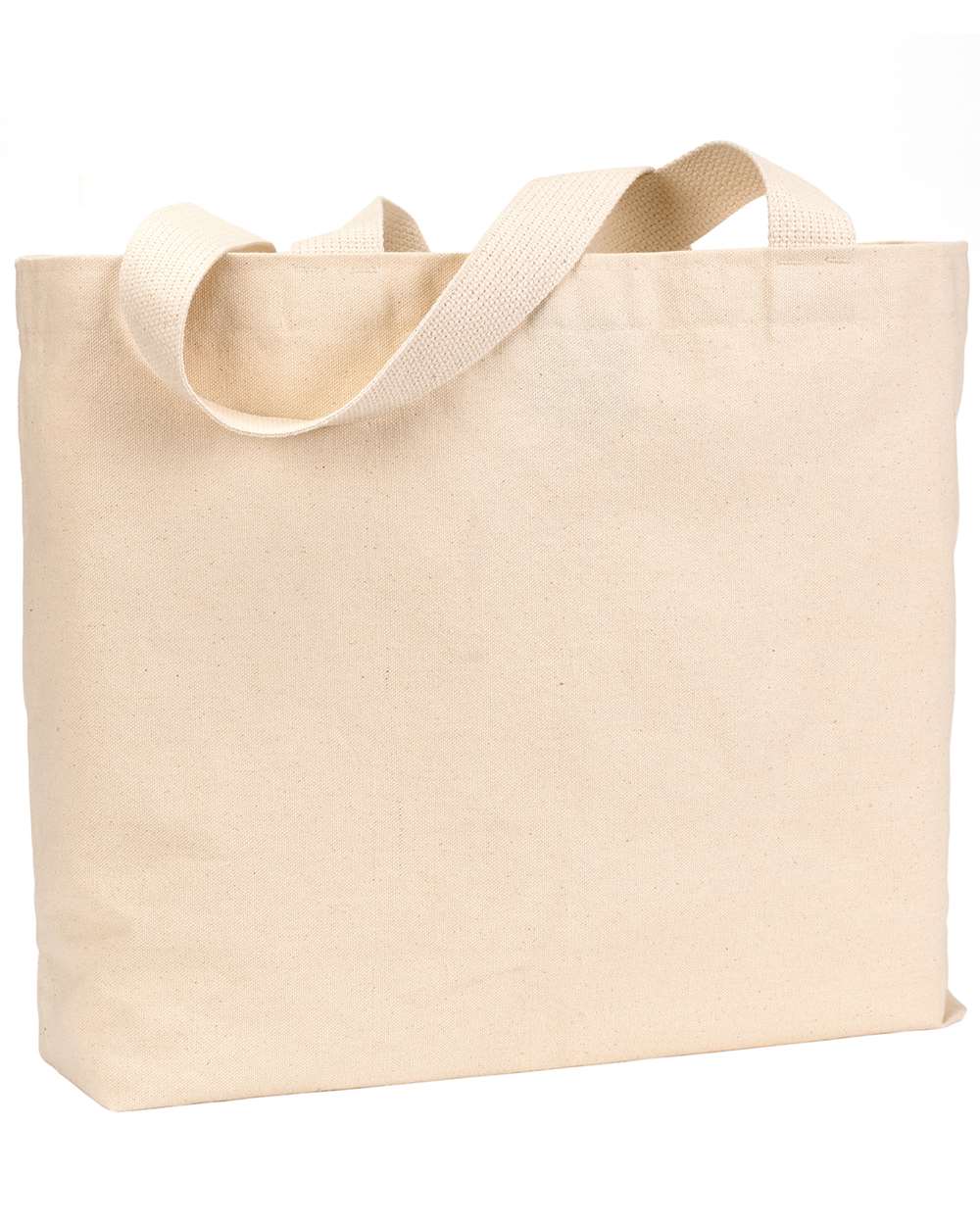 Bayside USA-Made Canvas Jumbo Tote Bag. BS600 - Natural