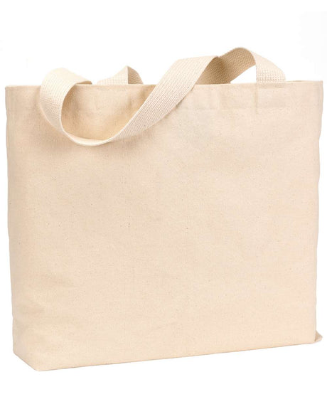 Bayside USA-Made Canvas Jumbo Tote Bag. BS600 - Natural
