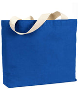 Bayside USA-Made Canvas Jumbo Tote Bag. BS600 - Royal