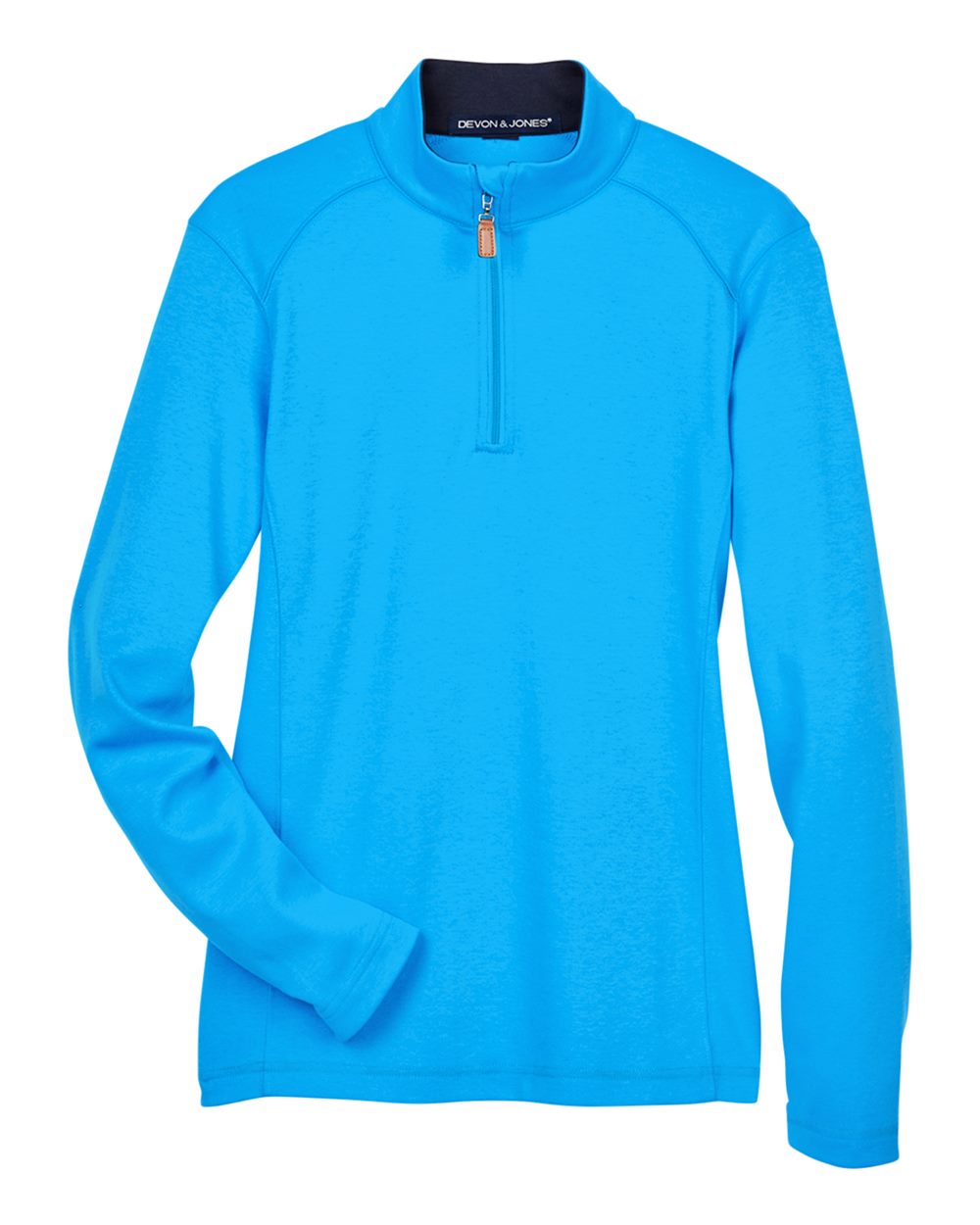 Devon & Jones Women's DRYTEC20™ Performance Quarter-Zip Pullover. DG479W - Ocean Blue/ Navy/ Ocean Blue
