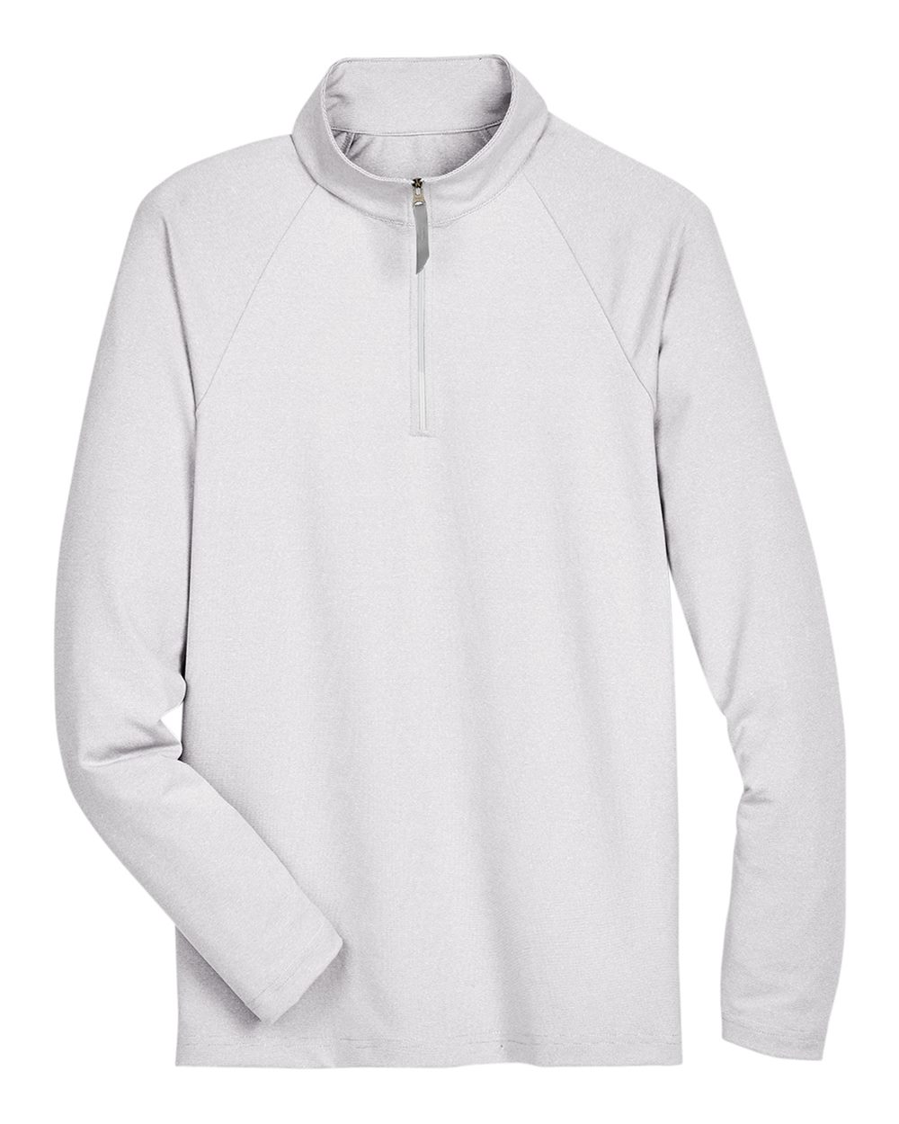 Devon & Jones Men's CrownLux Performance® Clubhouse Micro-Stripe Quarter-Zip Pullover. DG480 - Silver
