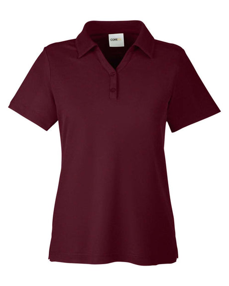 CORE365 Women's Fusion ChromaSoft™ Pique Polo. CE112W - Burgundy