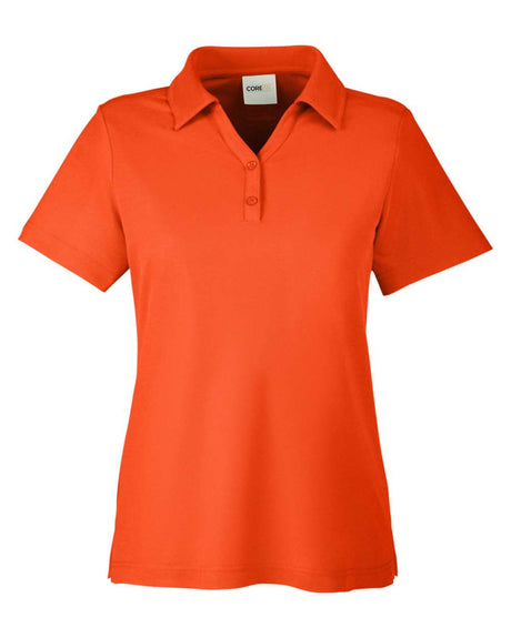 CORE365 Women's Fusion ChromaSoft™ Pique Polo. CE112W - Campus Orange