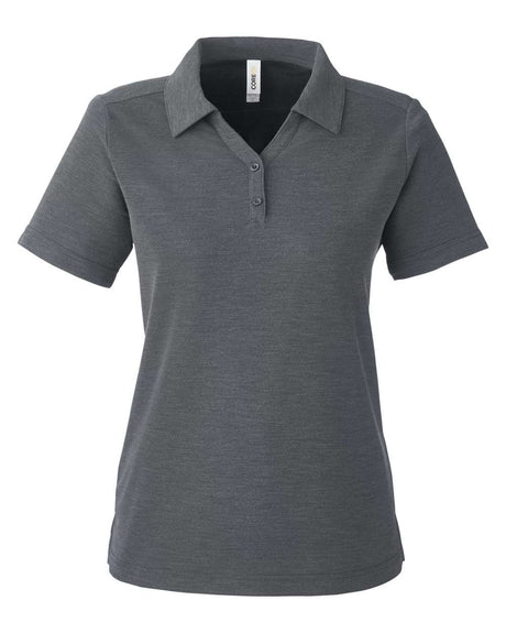 CORE365 Women's Fusion ChromaSoft™ Pique Polo. CE112W - Carbon Heather