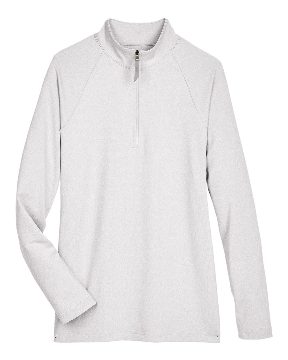 Devon & Jones Women's CrownLux Performance® Clubhouse Micro-Stripe Quarter-Zip Pullover. DG480W - Silver