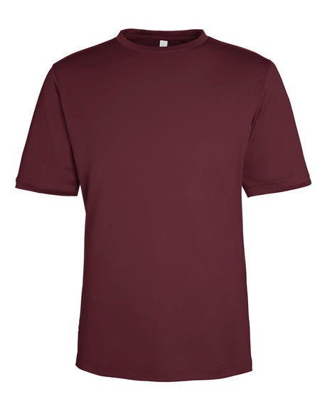 CORE365 Unisex Capital Performance T-Shirt. CE10 - Burgundy