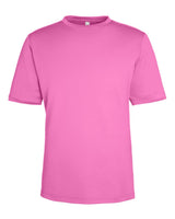 CORE365 Unisex Capital Performance T-Shirt. CE10 - Charity Pink