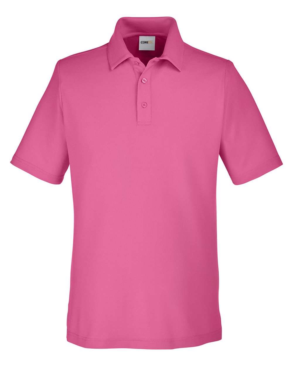 CORE365 Men's Fusion ChromaSoft™ Pique Polo. CE112 - Charity Pink