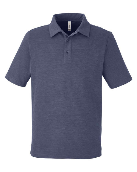 CORE365 Men's Fusion ChromaSoft™ Pique Polo. CE112 - Classic Navy Heather