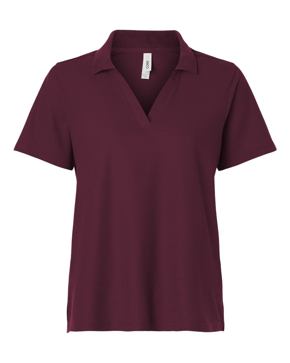 CORE365 Women's Resolve CVC Performance Pique Polo. CE106W - Burgundy
