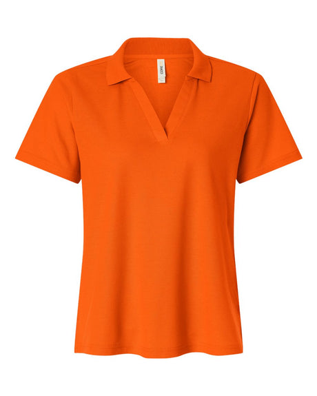 CORE365 Women's Resolve CVC Performance Pique Polo. CE106W - Campus Orange