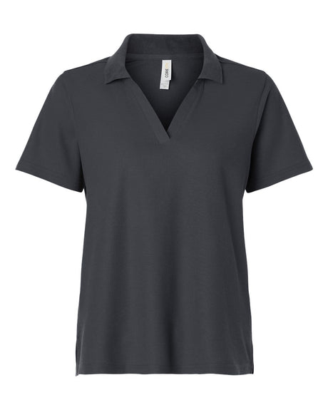 CORE365 Women's Resolve CVC Performance Pique Polo. CE106W - Carbon