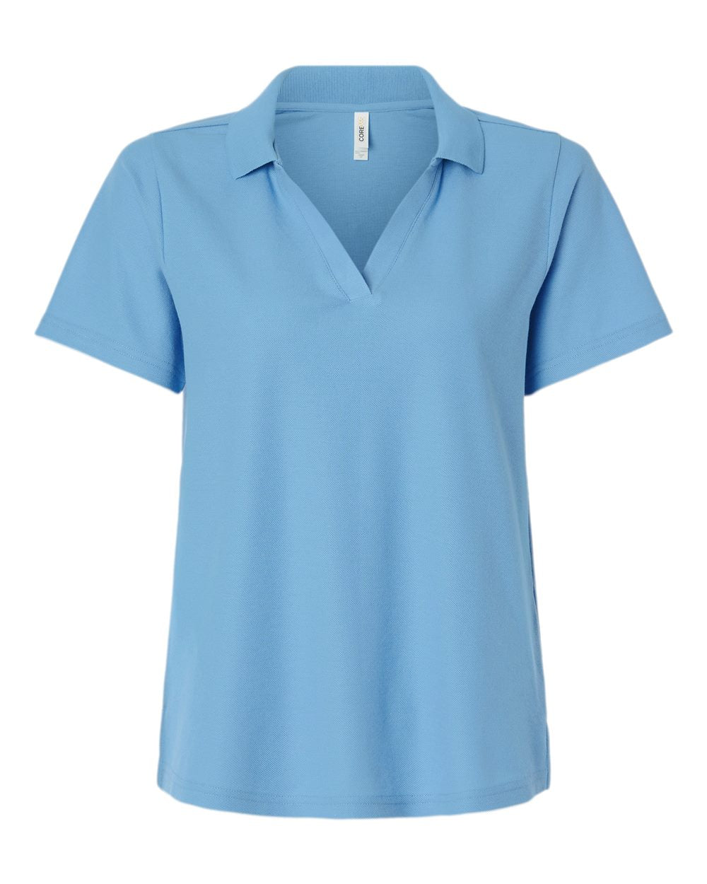 CORE365 Women's Resolve CVC Performance Pique Polo. CE106W - Columbia Blue
