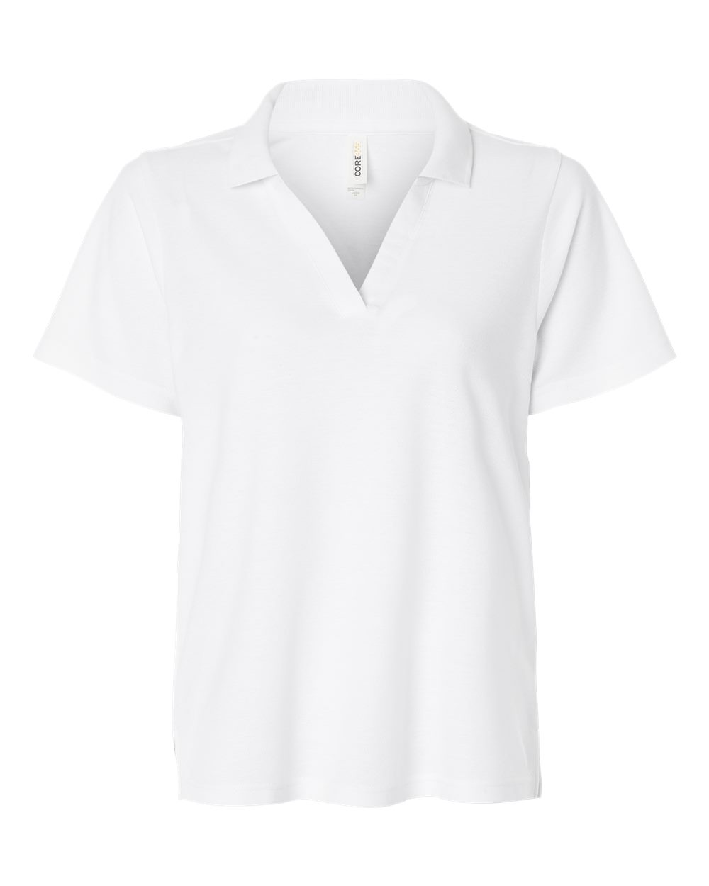 CORE365 Women's Resolve CVC Performance Pique Polo. CE106W - White