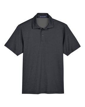 Devon & Jones Men's CrownLux Performance® Address Mélange Polo. DG22 - Black Melange