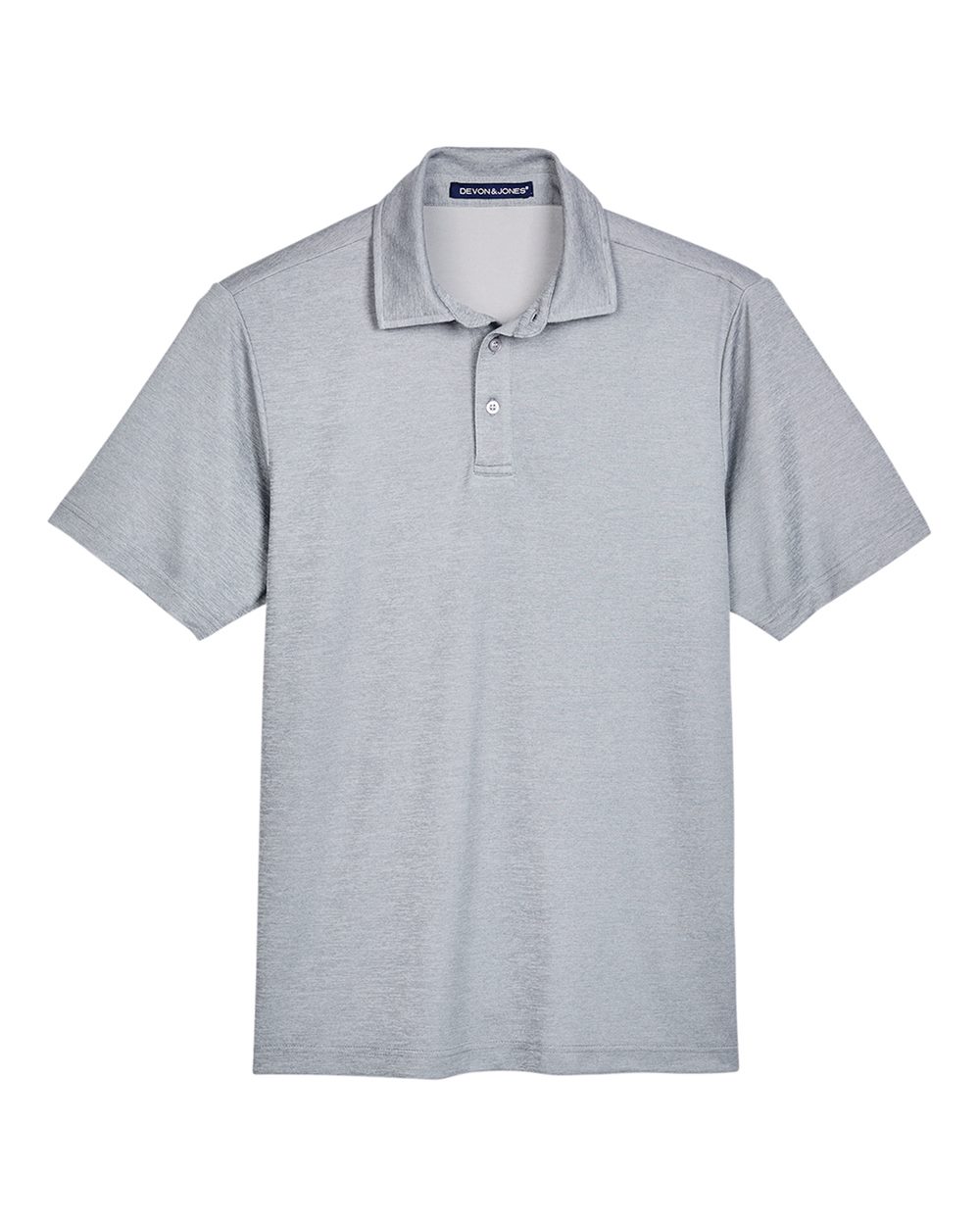 Devon & Jones Men's CrownLux Performance® Address Mélange Polo. DG22 - Grey Melange
