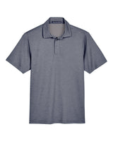 Devon & Jones Men's CrownLux Performance® Address Mélange Polo. DG22 - Navy Melange