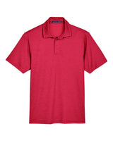 Devon & Jones Men's CrownLux Performance® Address Mélange Polo. DG22 - Red Melange