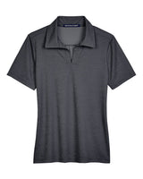Devon & Jones Women's CrownLux Performance® Address Melange Polo. DG22W - Black Melange