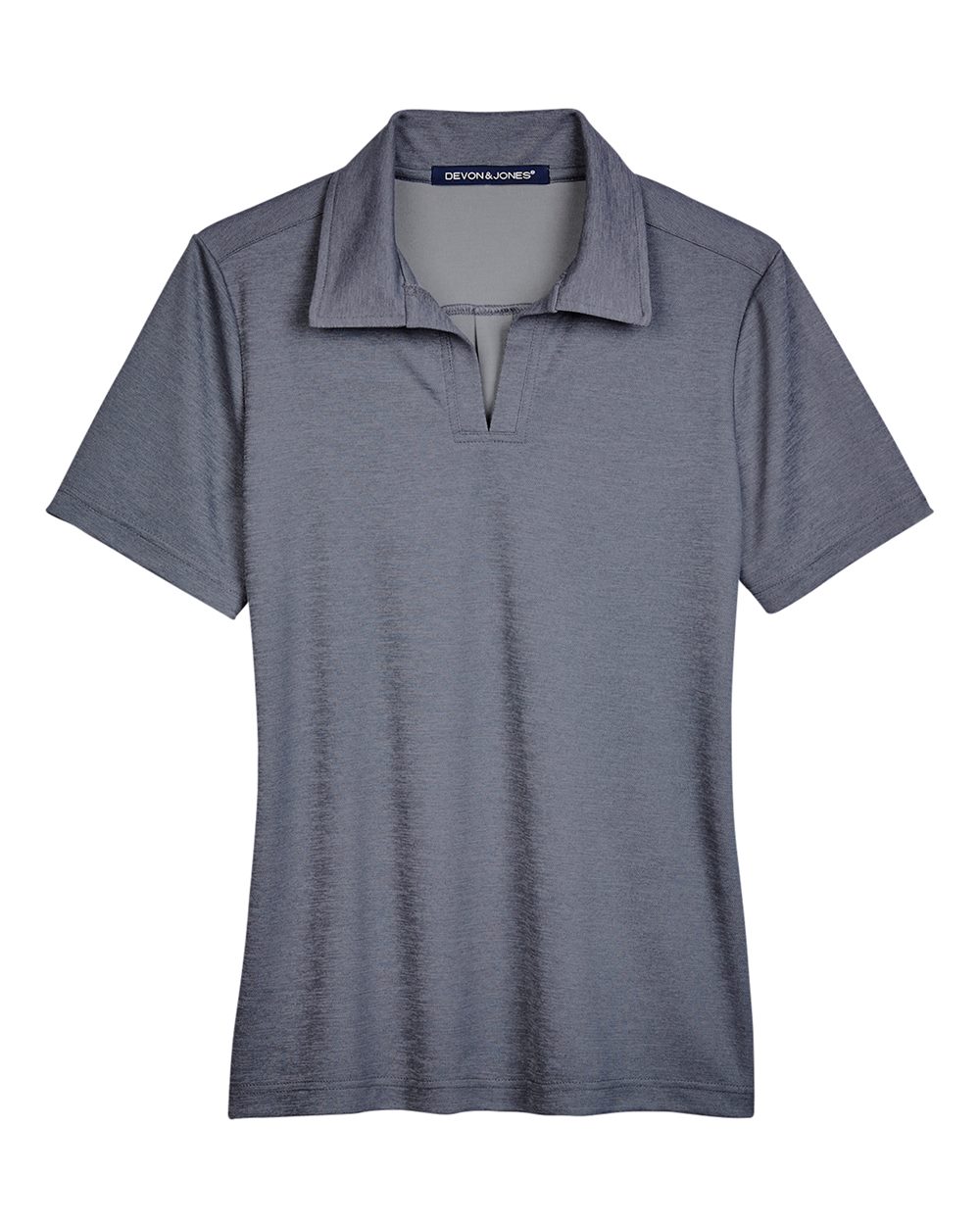 Devon & Jones Women's CrownLux Performance® Address Melange Polo. DG22W - Navy Melange