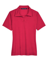 Devon & Jones Women's CrownLux Performance® Address Melange Polo. DG22W - Red Melange