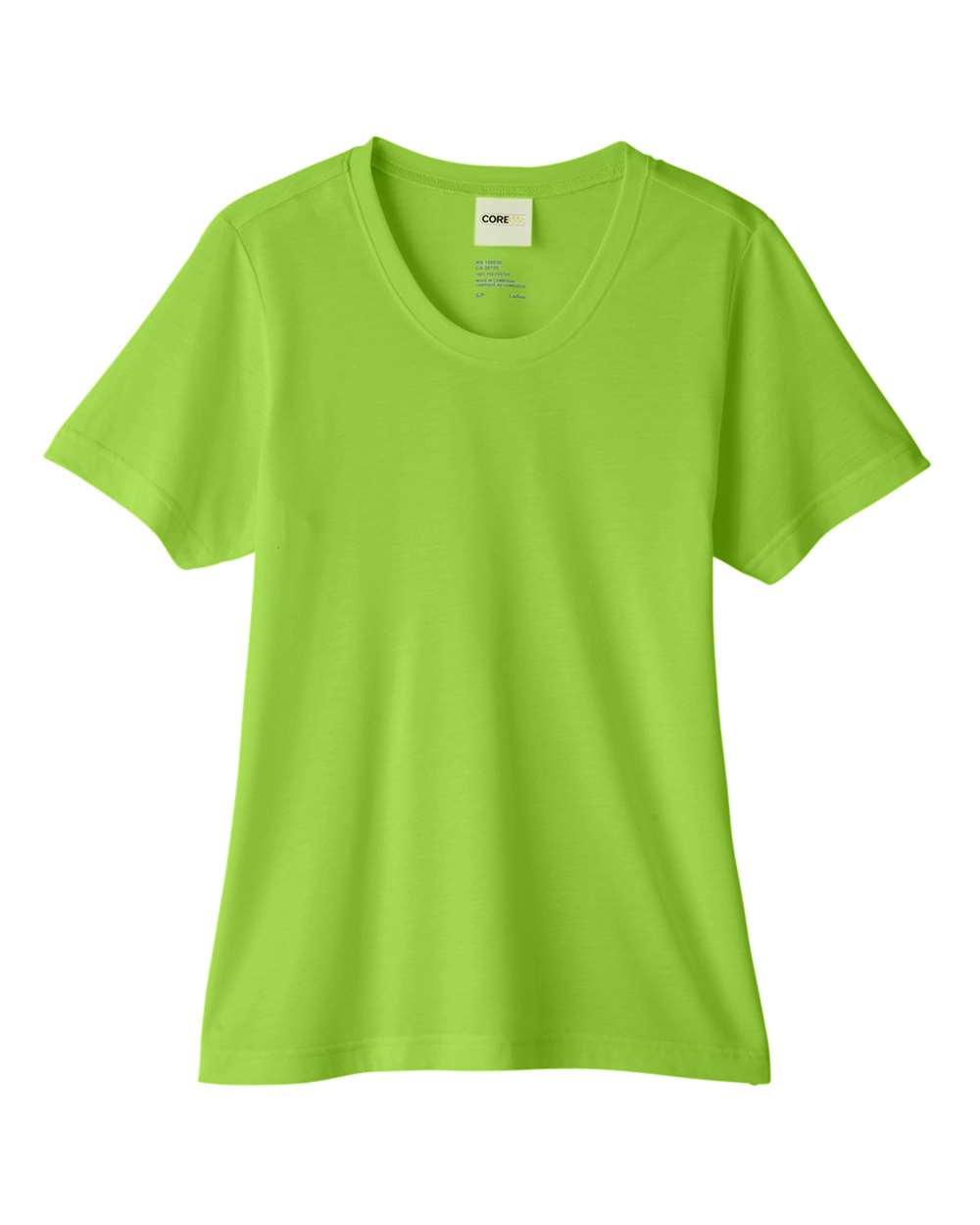 CORE365 Women's Fusion ChromaSoft™ Performance T-Shirt. CE111W - Acid Green
