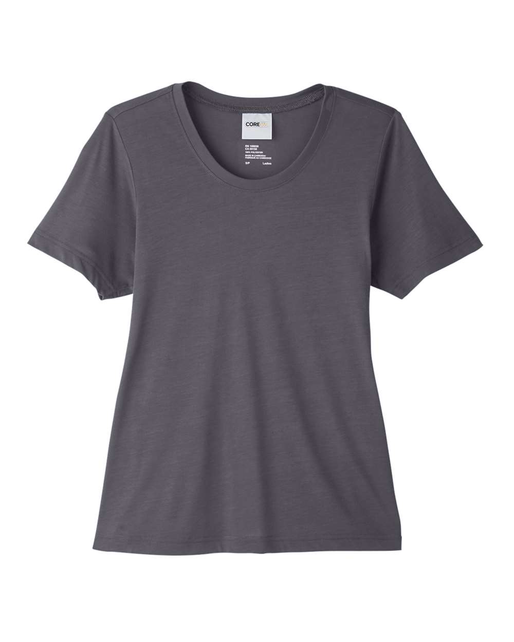 CORE365 Women's Fusion ChromaSoft™ Performance T-Shirt. CE111W - Carbon