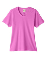 CORE365 Women's Fusion ChromaSoft™ Performance T-Shirt. CE111W - Charity Pink