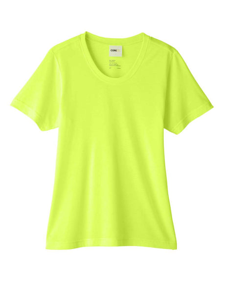 CORE365 Women's Fusion ChromaSoft™ Performance T-Shirt. CE111W - Safety Yellow