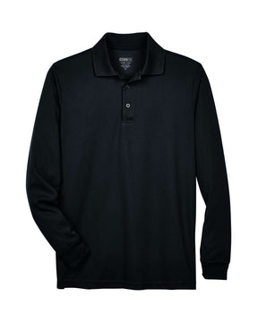 CORE365 Men's Pinnacle Performance Long Sleeve Piqué Polo. 88192 - Black