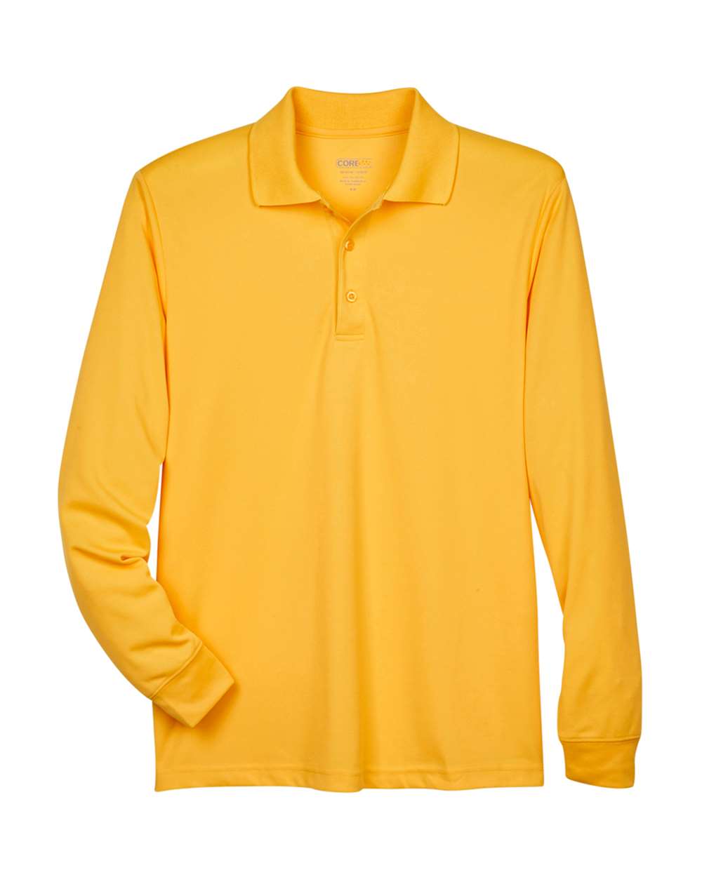 CORE365 Men's Pinnacle Performance Long Sleeve Piqué Polo. 88192 - Campus Gold