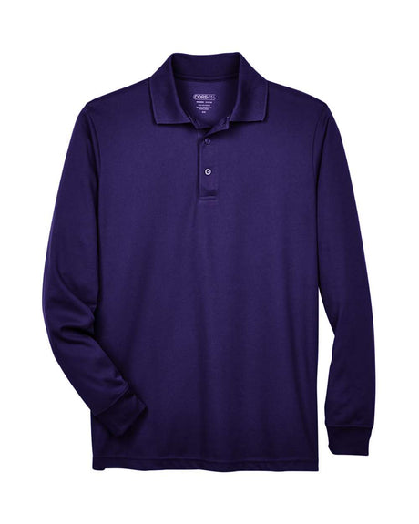 CORE365 Men's Pinnacle Performance Long Sleeve Piqué Polo. 88192 - Campus Purple