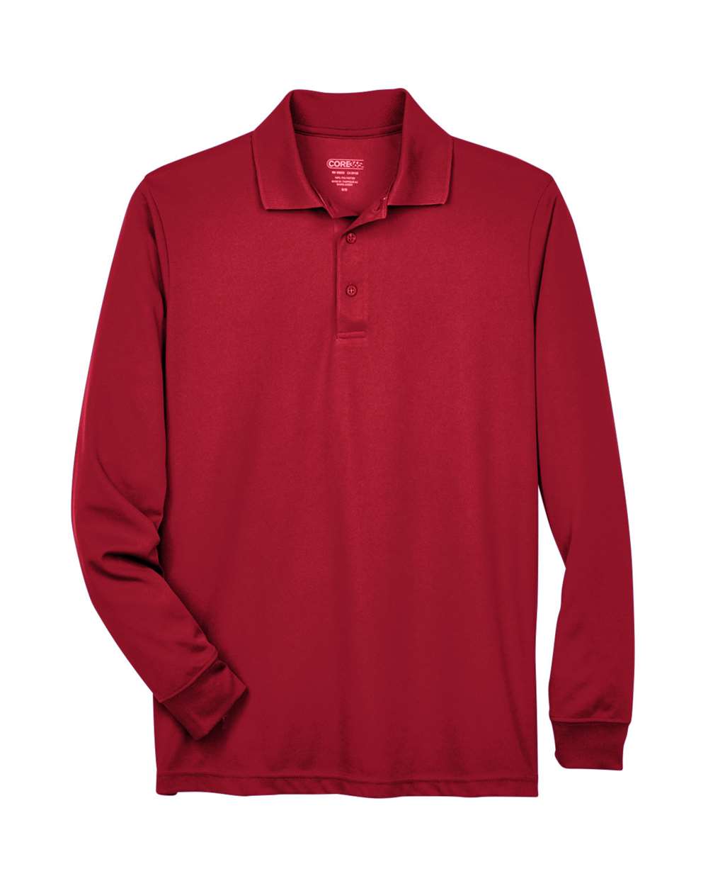 CORE365 Men's Pinnacle Performance Long Sleeve Piqué Polo. 88192 - Classic Red